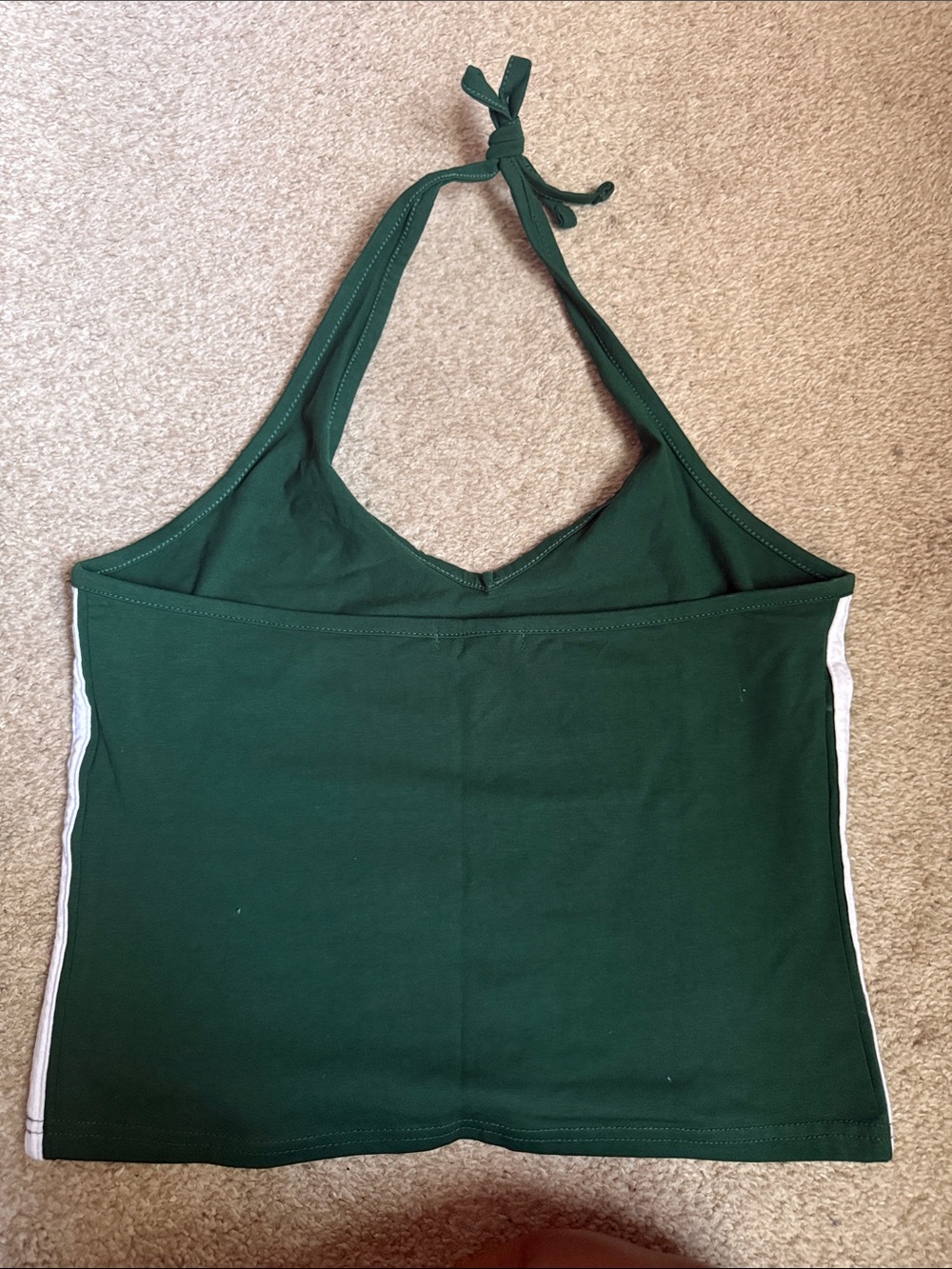Fashionova Green Halter Tank Top with '07' Graphic - Picture 2 of 3